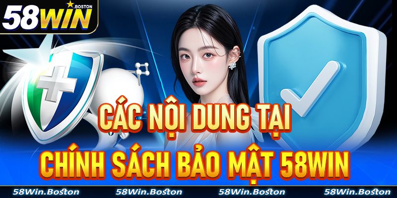 Giới thiệu về các nội dung tại chính sách bảo mật 58Win